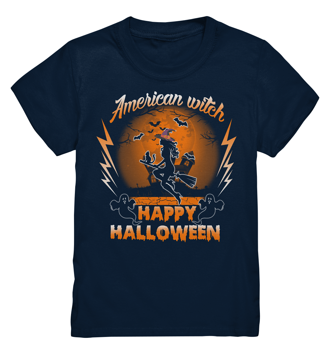 American Witch (Orange) - Kids Premium Shirt