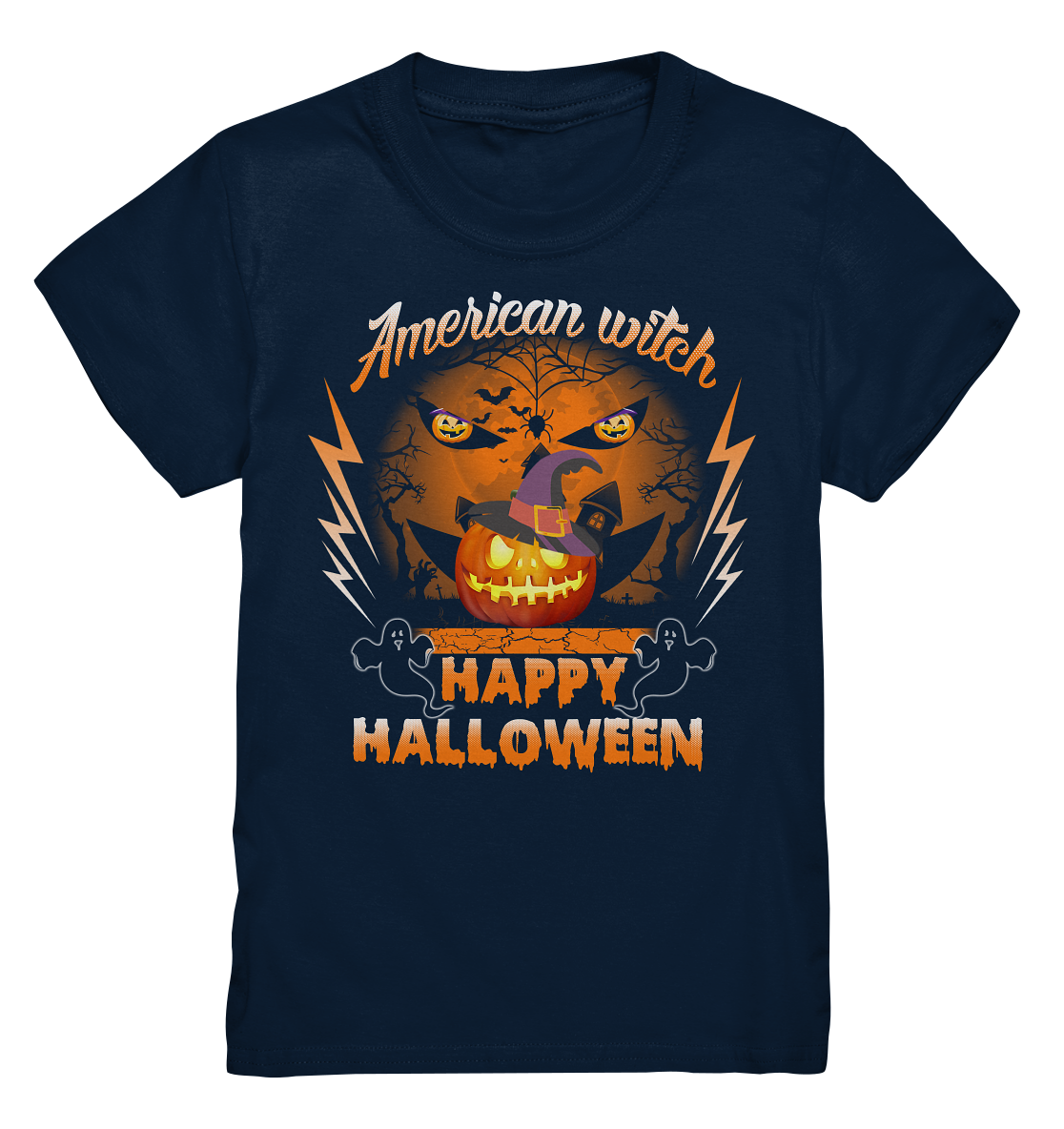 American Witch (Kürbis) - Kids Premium Shirt