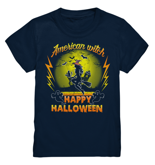 American Witch (Gelb) - Kids Premium Shirt