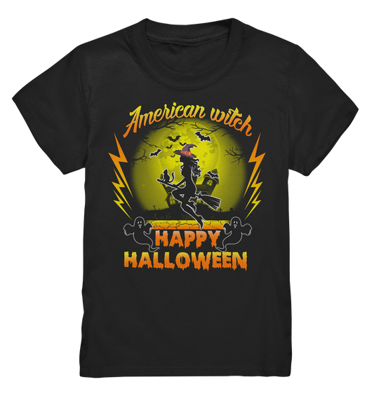 American Witch (Gelb) - Kids Premium Shirt