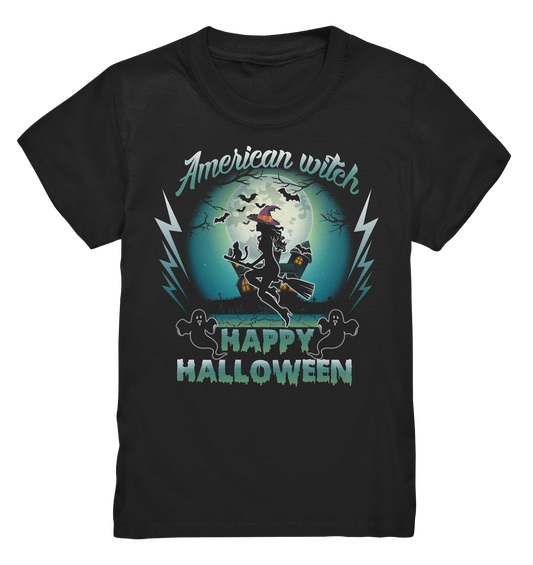 American Witch (Blau) - Kids Premium Shirt