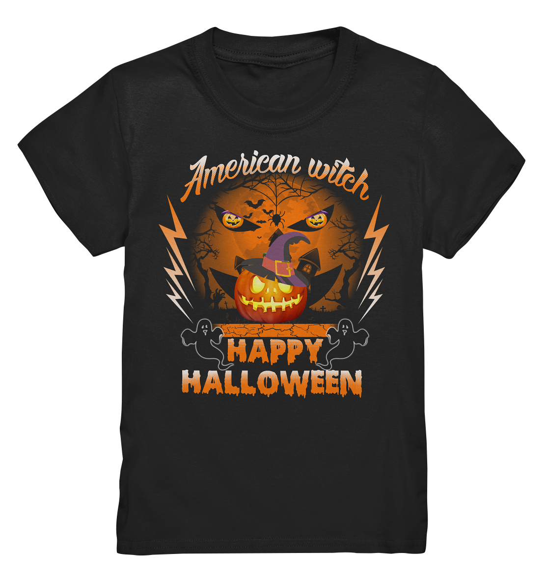 American Witch (Kürbis) - Kids Premium Shirt