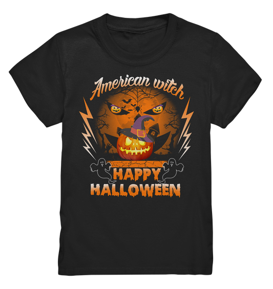 American Witch (Kürbis) - Kids Premium Shirt