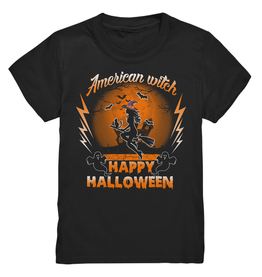 American Witch (Orange) - Kids Premium Shirt
