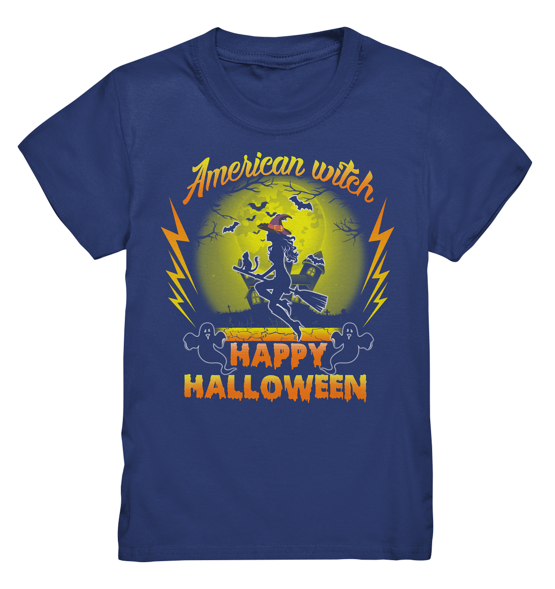 American Witch (Gelb) - Kids Premium Shirt