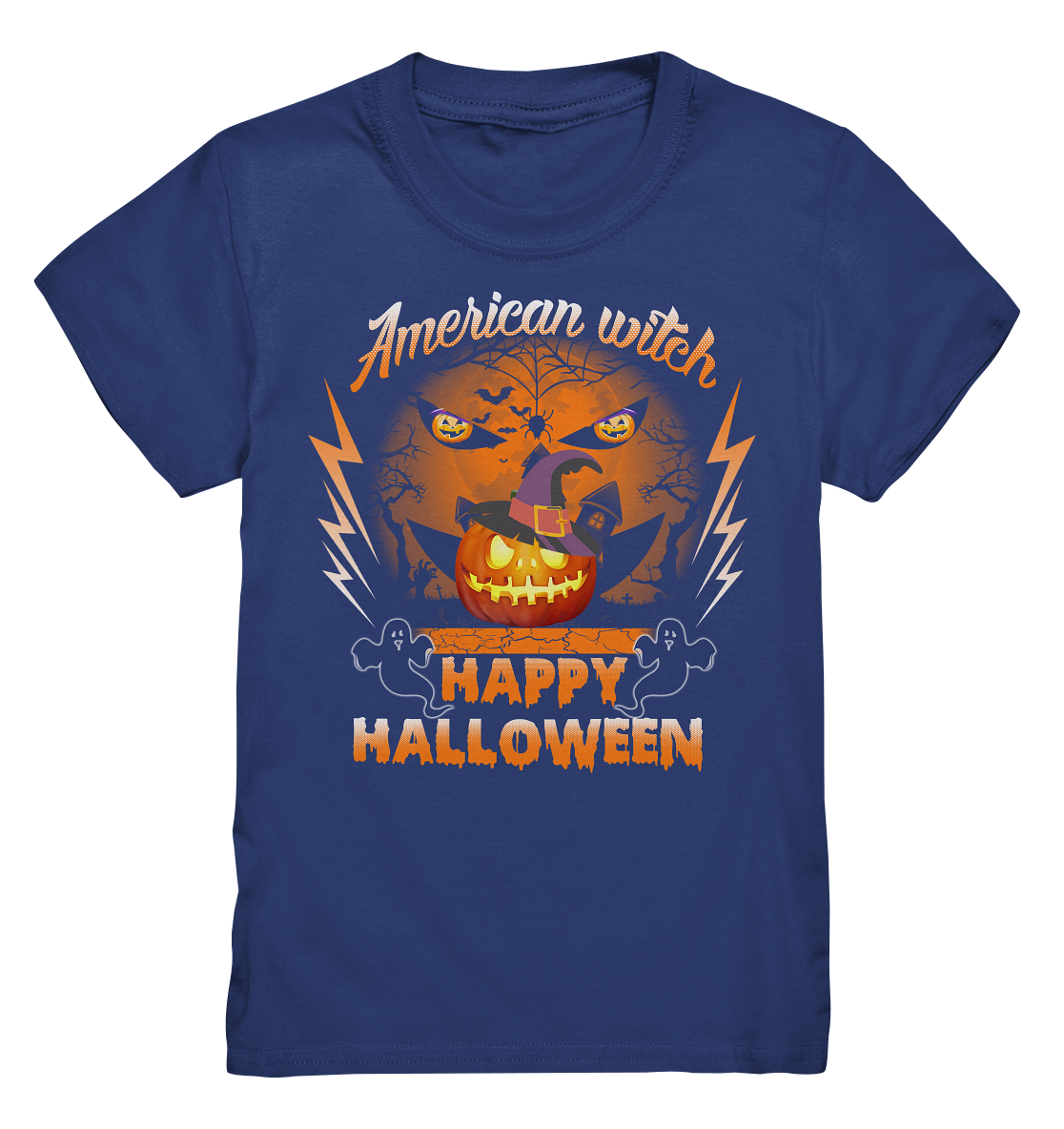 American Witch (Kürbis) - Kids Premium Shirt