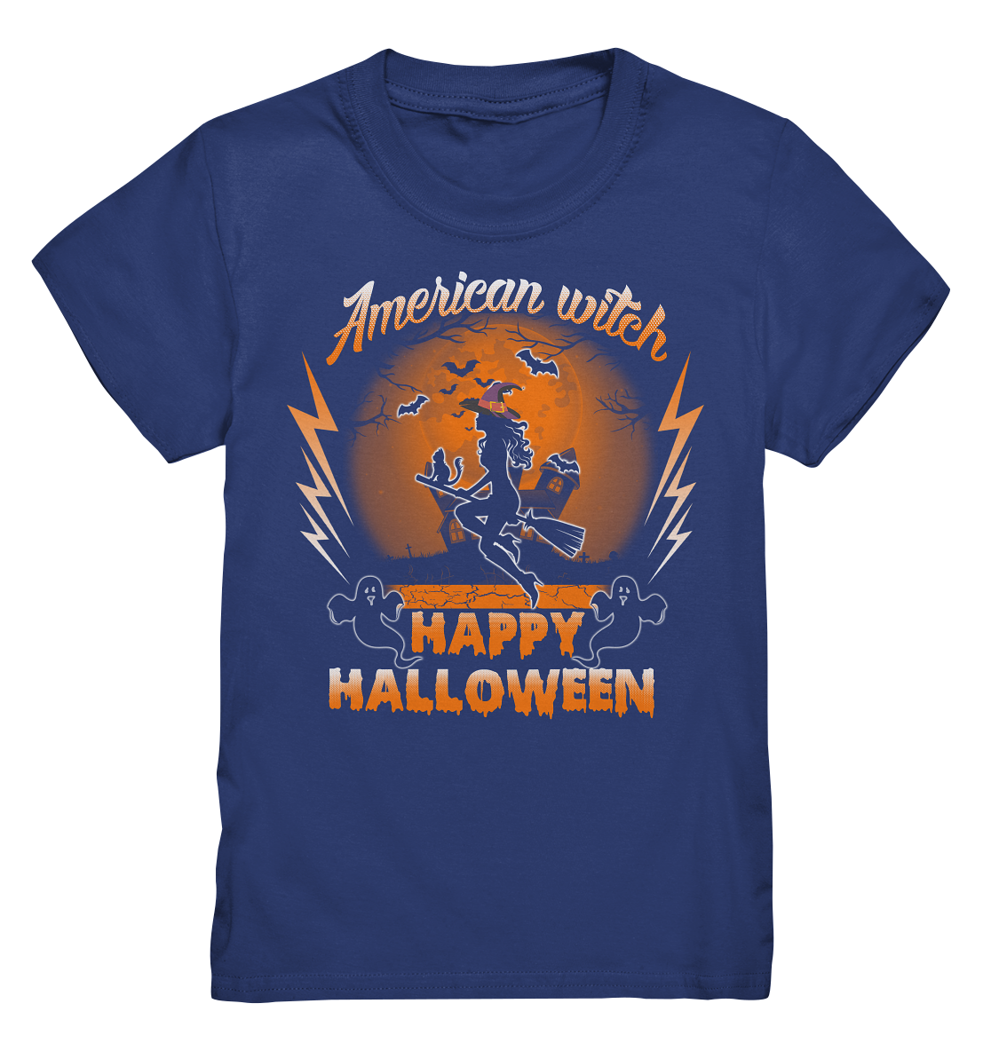 American Witch (Orange) - Kids Premium Shirt