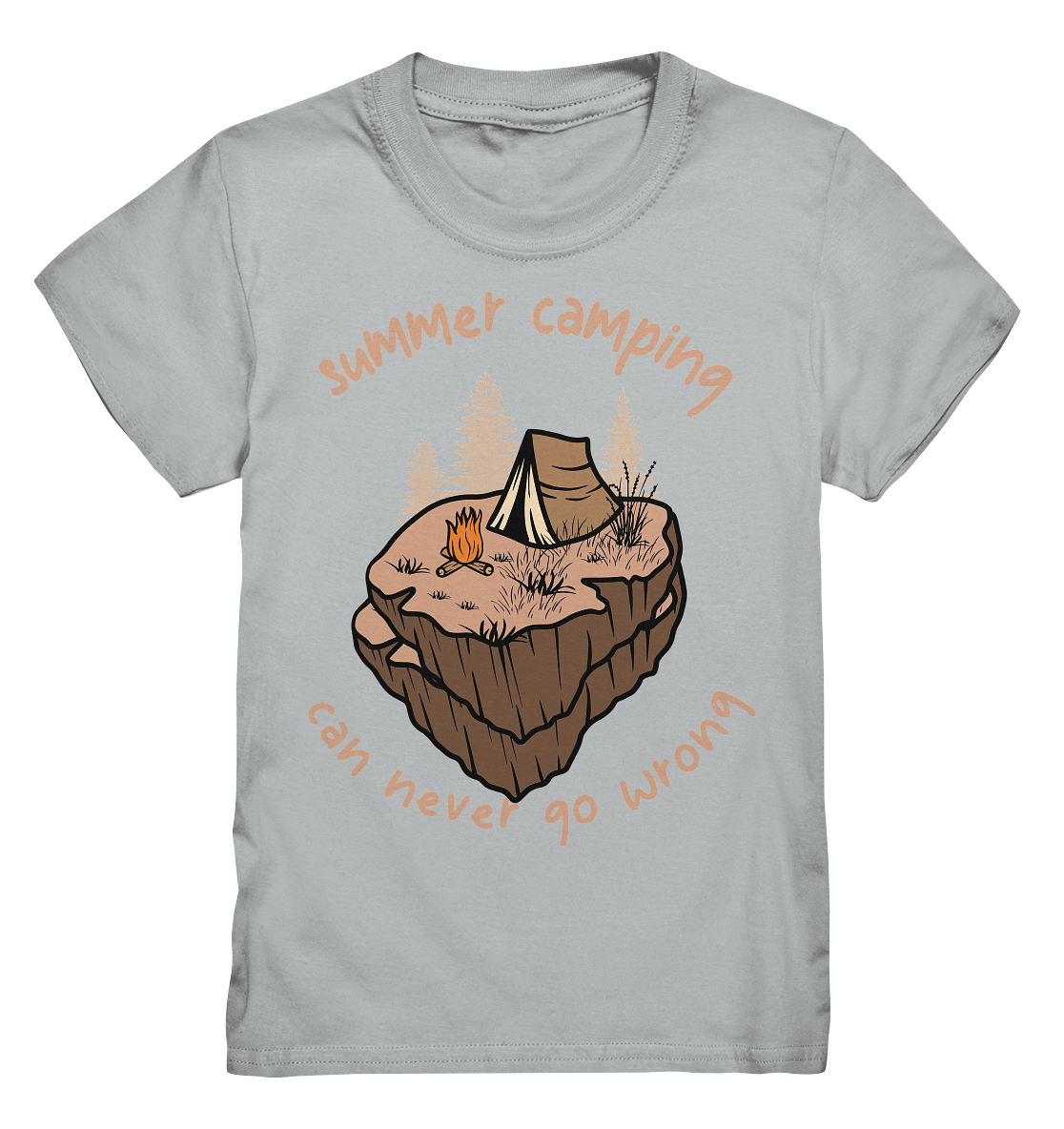 Summer Camping Can Never Go Wrong - Kids Premium Shirt