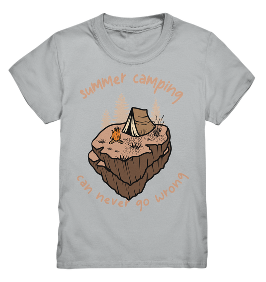 Summer Camping Can Never Go Wrong - Kids Premium Shirt