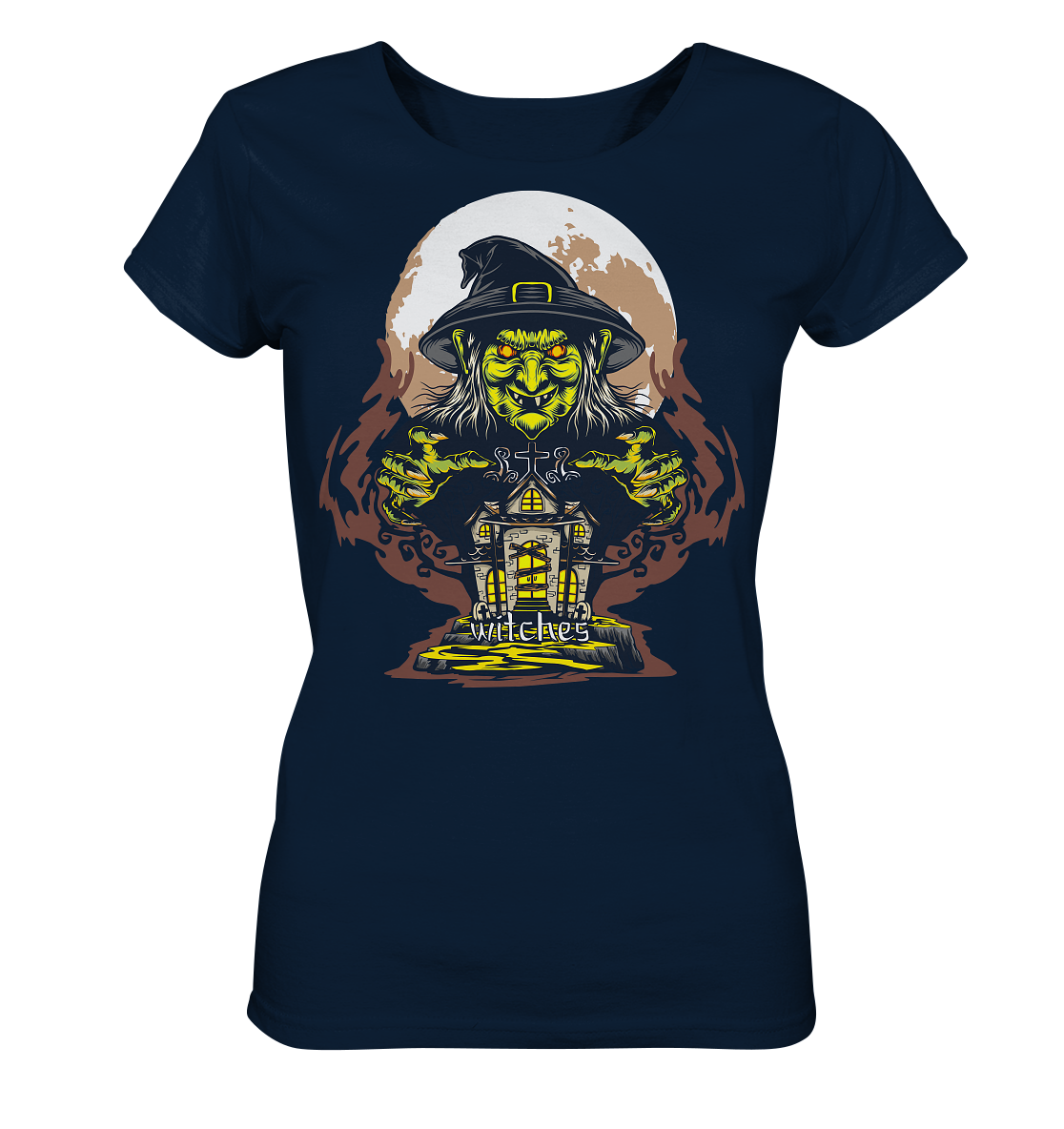 Halloween Illustration 10 - Ladies Organic Shirt
