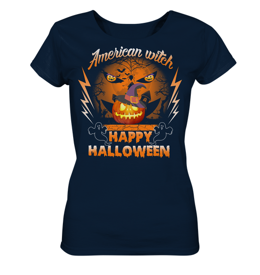 American Witch (Kürbis) - Ladies Organic Shirt