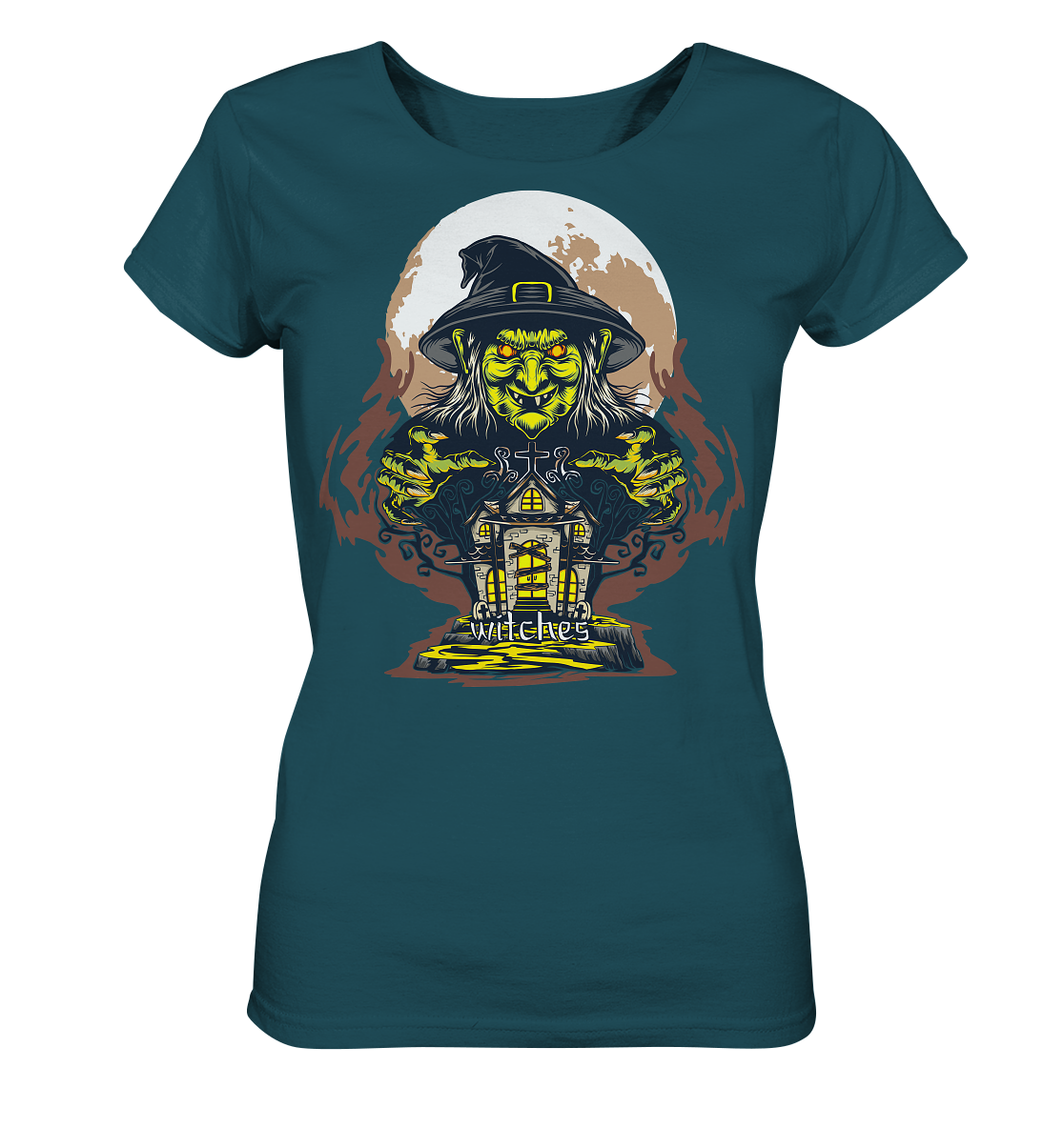 Halloween Illustration 10 - Ladies Organic Shirt