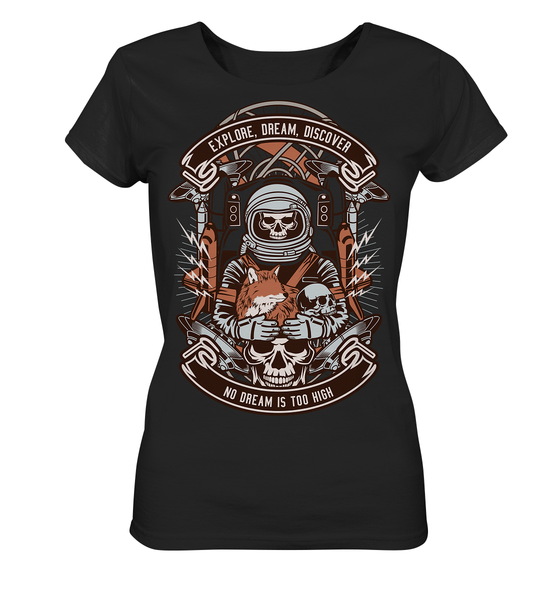 Astronaut Skull - Ladies Organic Shirt