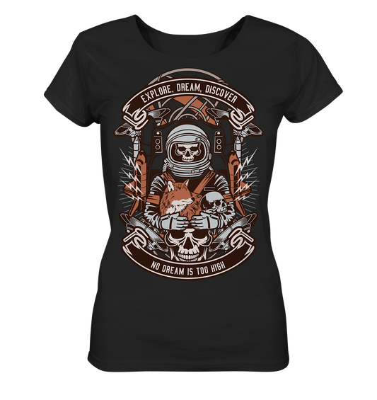 Astronaut Skull - Ladies Organic Shirt