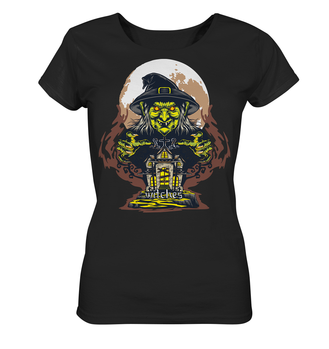 Halloween Illustration 10 - Ladies Organic Shirt