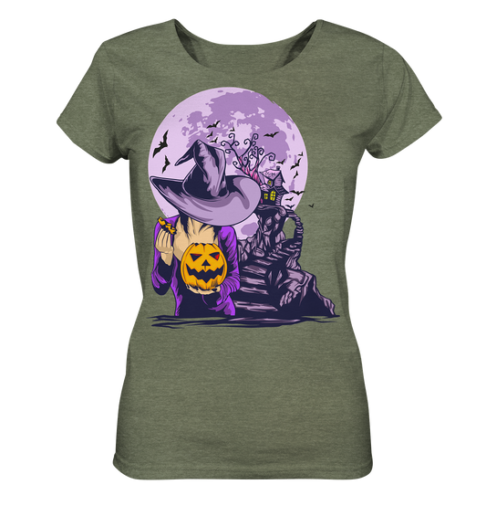 Halloween Illustration 8 - Ladies Organic Shirt (meliert)