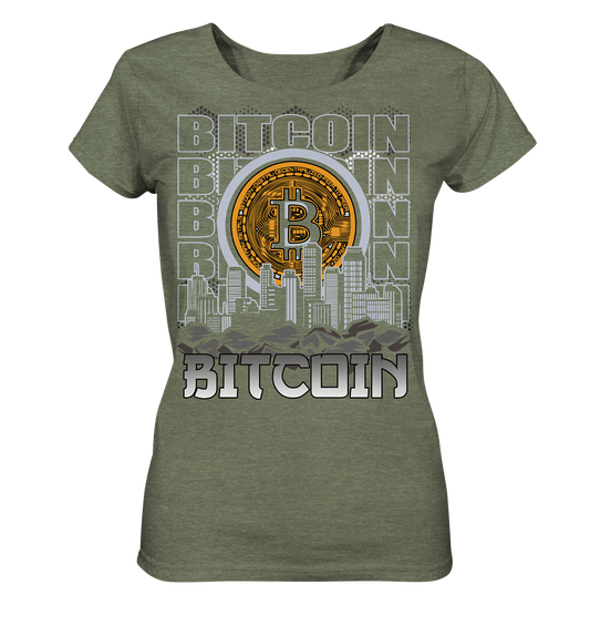 Bitcoin Town - Ladies Organic Shirt (meliert)