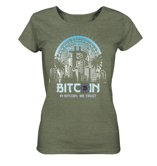 Bitcoin Town We Trust - Ladies Organic Shirt (meliert)