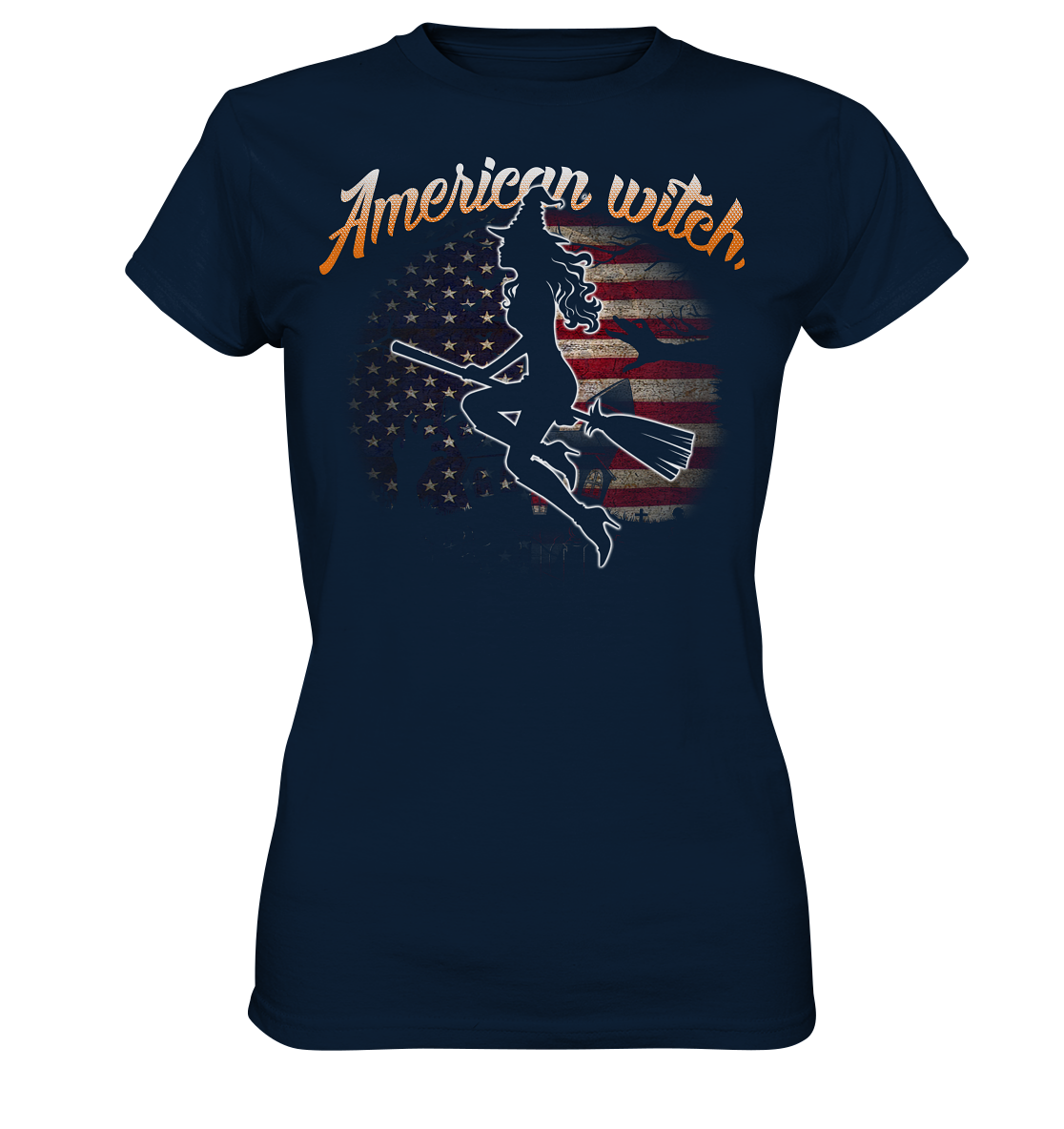 American Witch (Flagge) - Ladies Premium Shirt