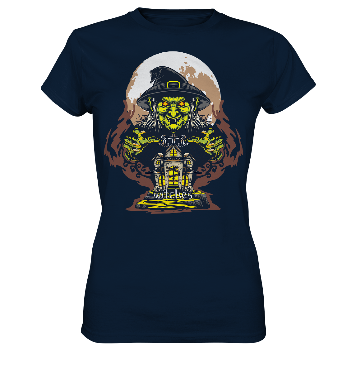 Halloween Illustration 10 - Ladies Premium Shirt
