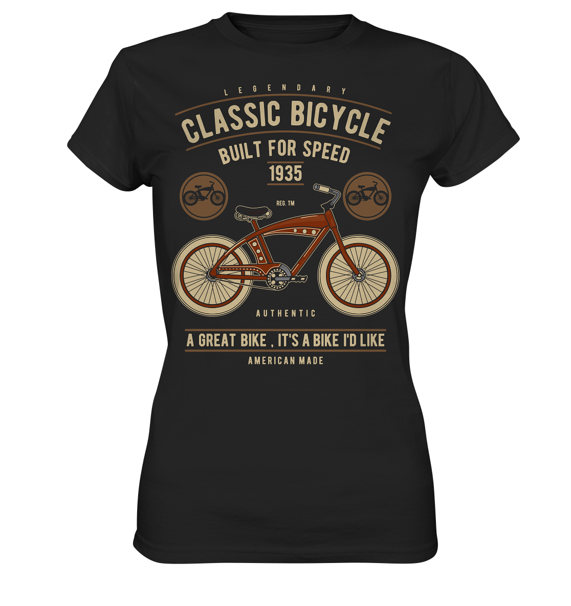 Classic Bicycle - Ladies Premium Shirt