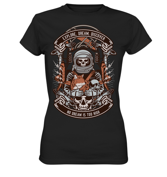 Astronaut Skull - Ladies Premium Shirt