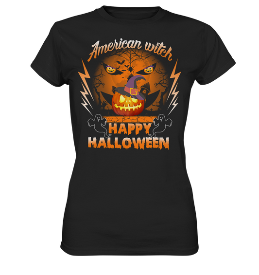 American Witch (Kürbis) - Ladies Premium Shirt