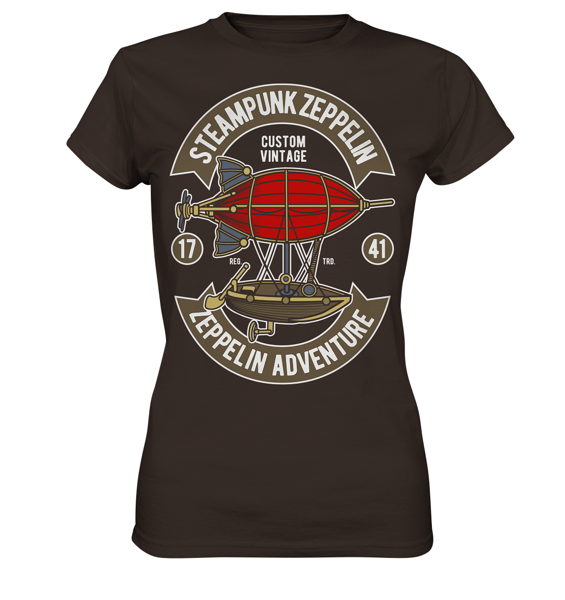 Steampunk Zeppelin - Ladies Premium Shirt