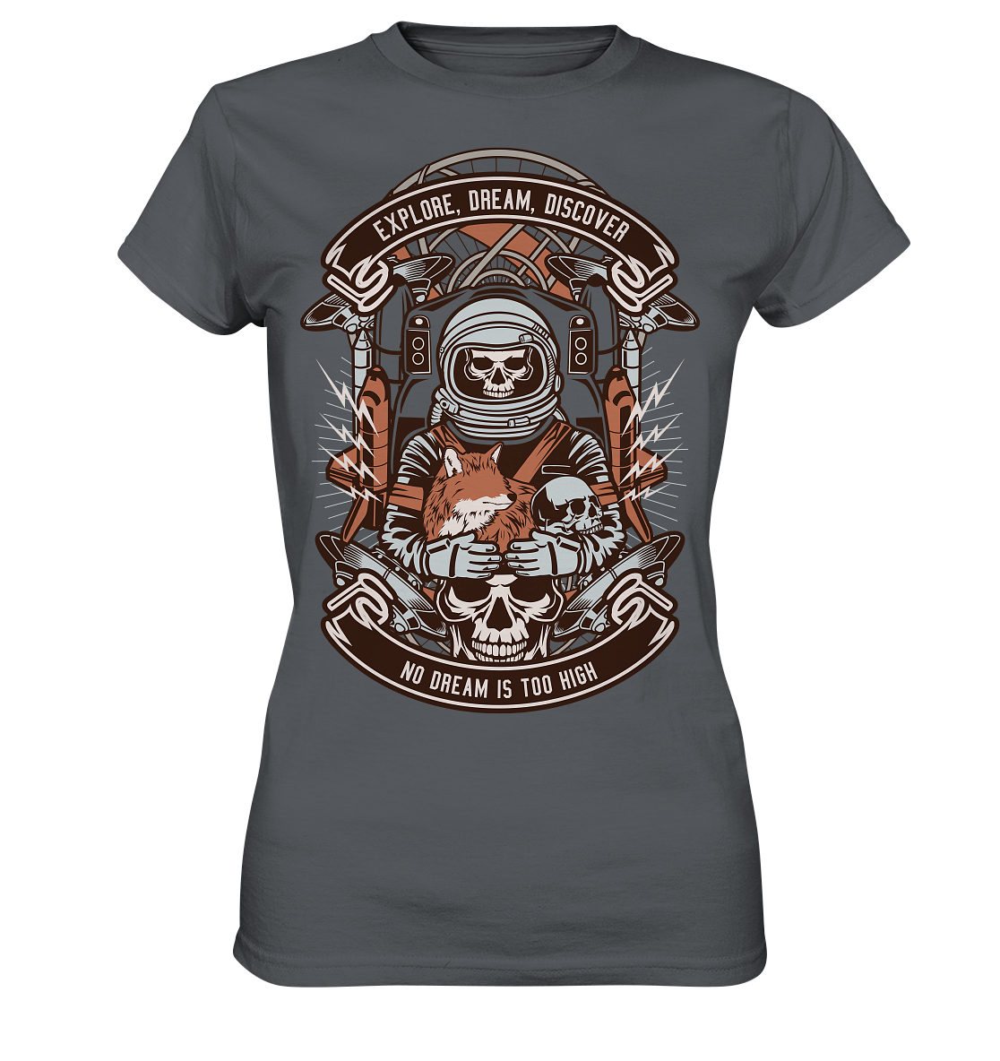 Astronaut Skull - Ladies Premium Shirt