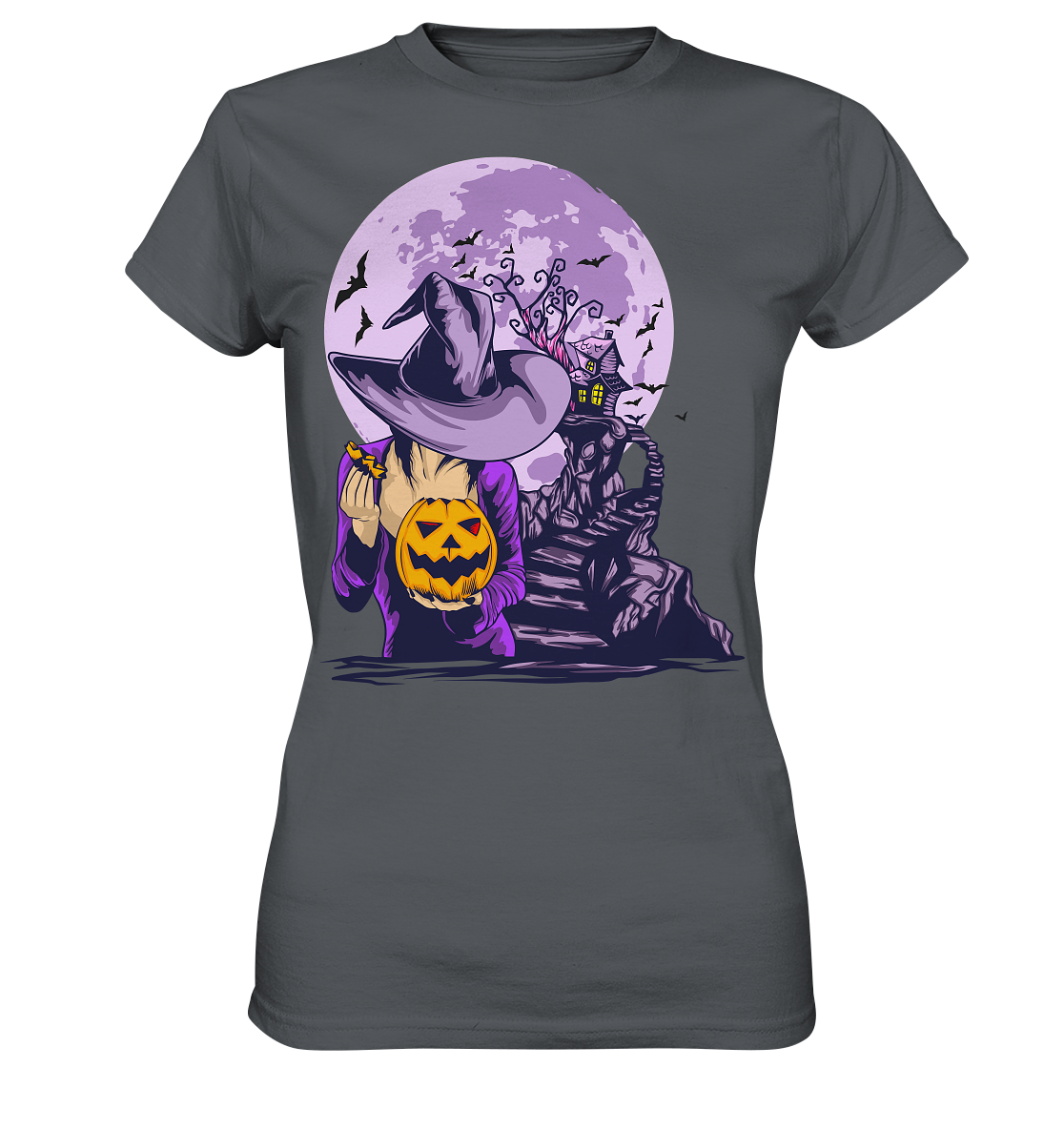 Halloween Illustration 8 - Ladies Premium Shirt
