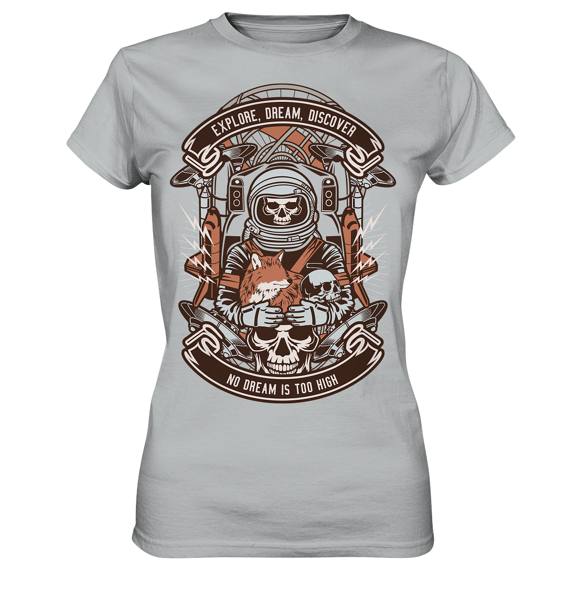 Astronaut Skull - Ladies Premium Shirt