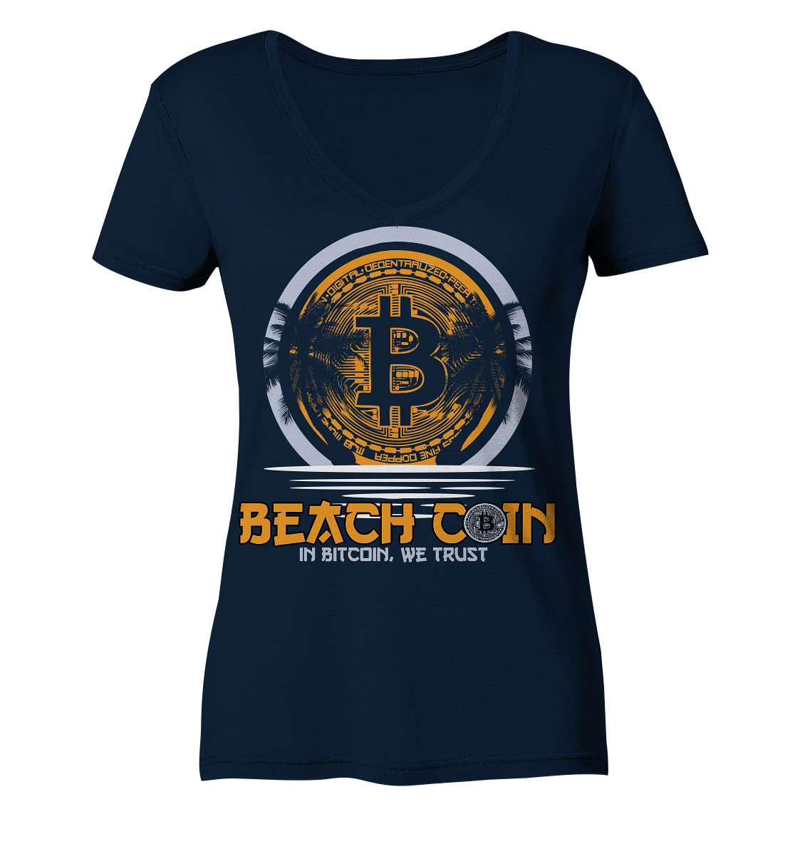 Beachcoin - Ladies V-Neck Shirt