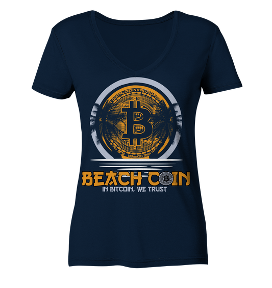 Beachcoin - Ladies V-Neck Shirt
