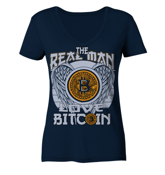 The Real Man - Ladies V-Neck Shirt