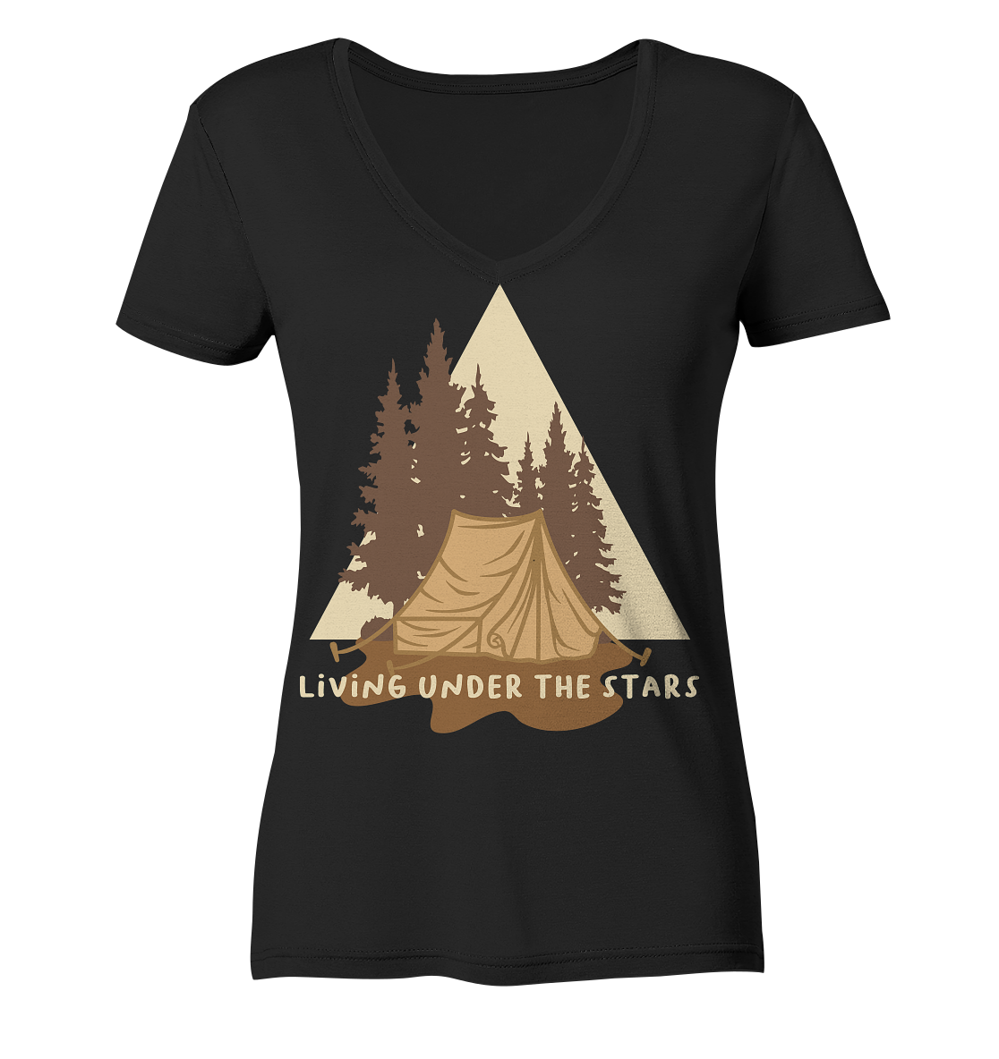 Living Under the Stars - Ladies V-Neck Shirt