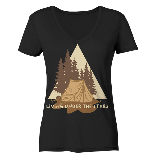 Living Under the Stars - Ladies V-Neck Shirt