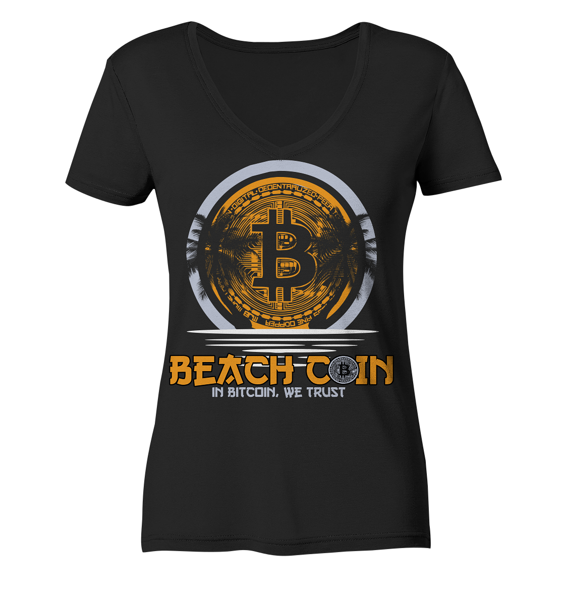 Beachcoin - Ladies V-Neck Shirt