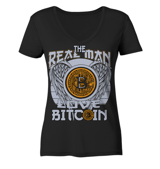 The Real Man - Ladies V-Neck Shirt