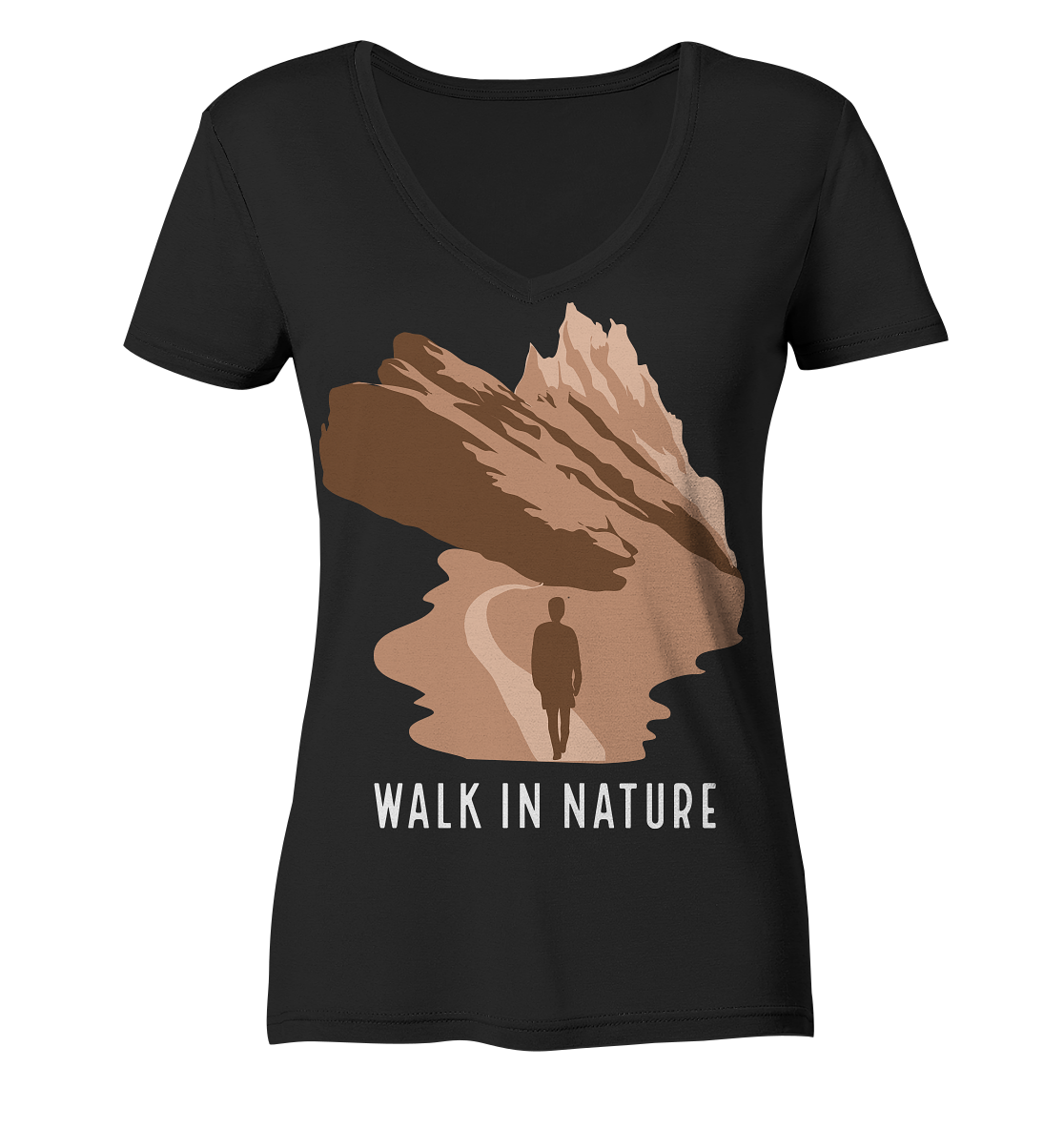 Walk in Nature - Ladies V-Neck Shirt