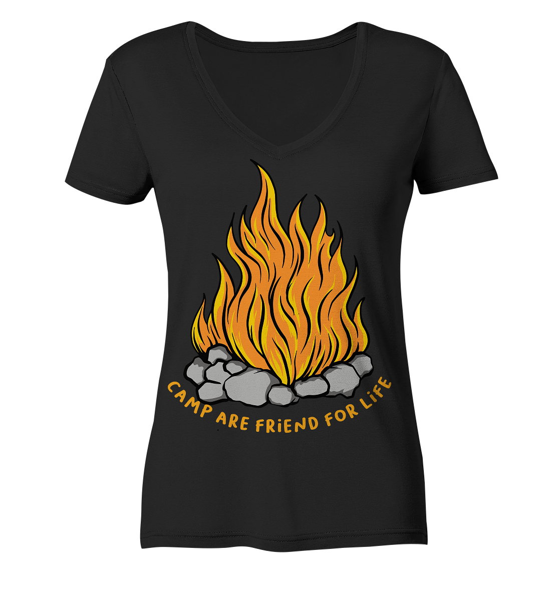 Camp are Friend for Life - Ladies V-Neck Shirt