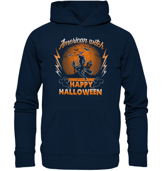 American Witch (Orange) - Organic Basic Hoodie