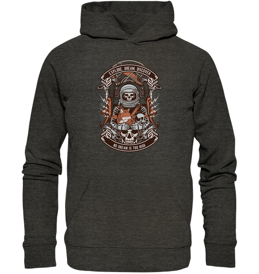 Astronaut Skull - Organic Basic Hoodie