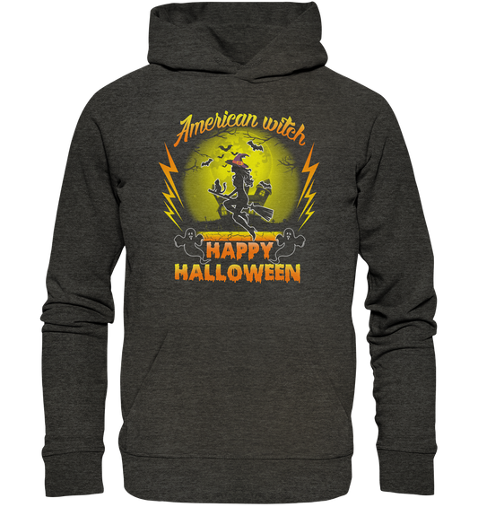 American Witch (Gelb) - Organic Basic Hoodie