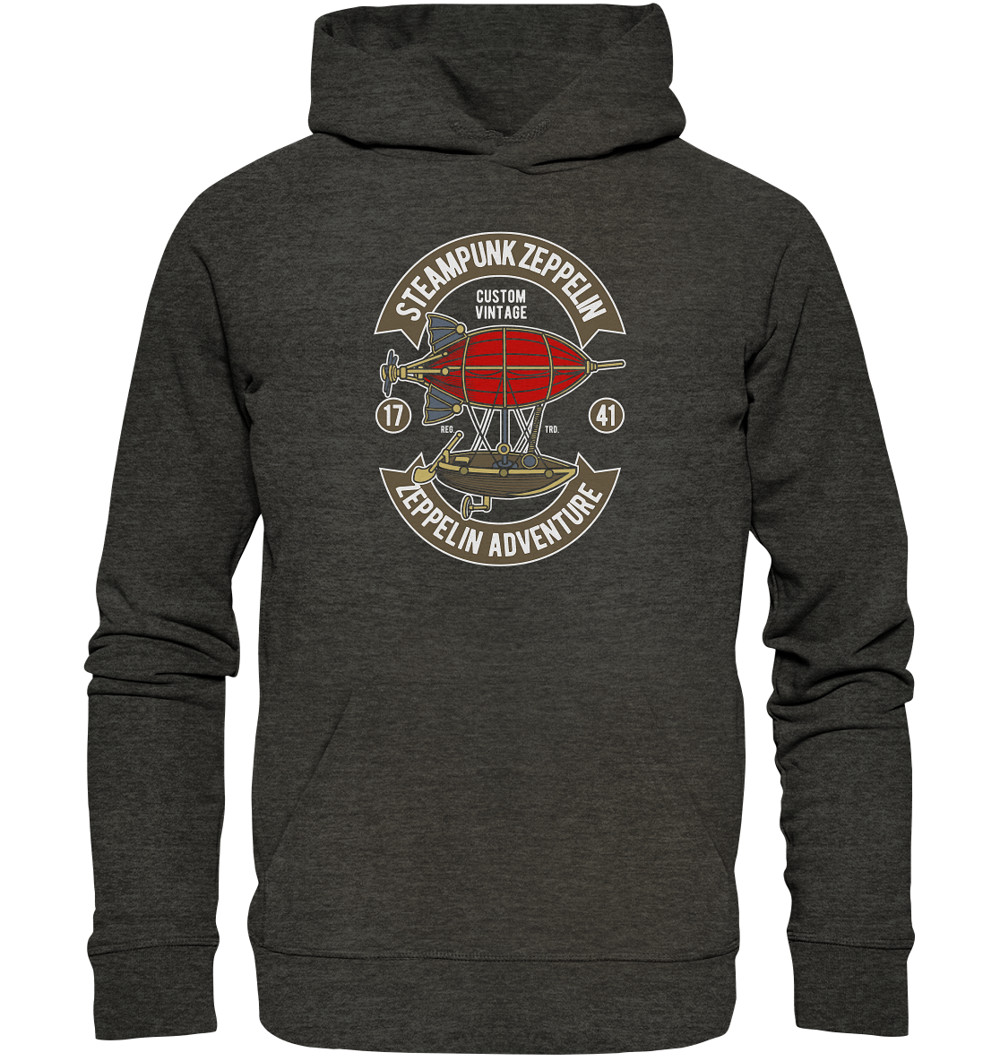 Steampunk Zeppelin - Organic Basic Hoodie