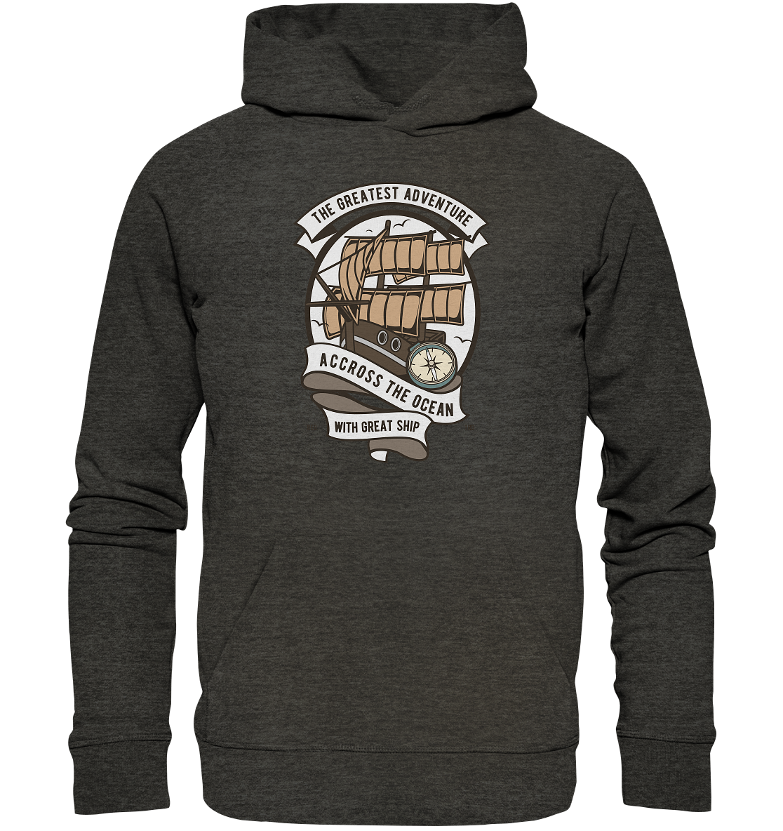 Accross The Ocean - Organic Basic Hoodie