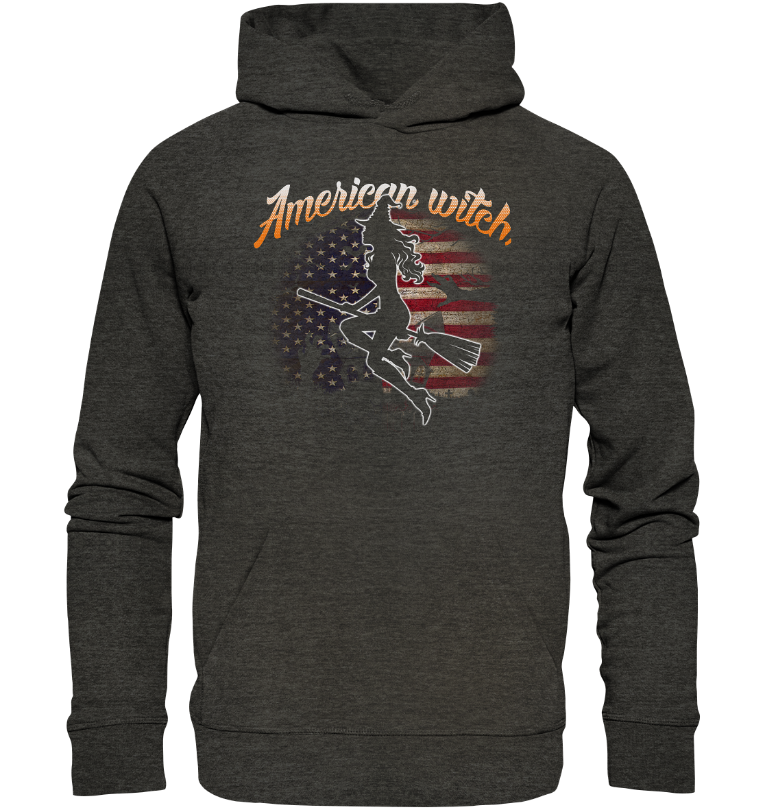 American Witch (Flagge) - Organic Basic Hoodie