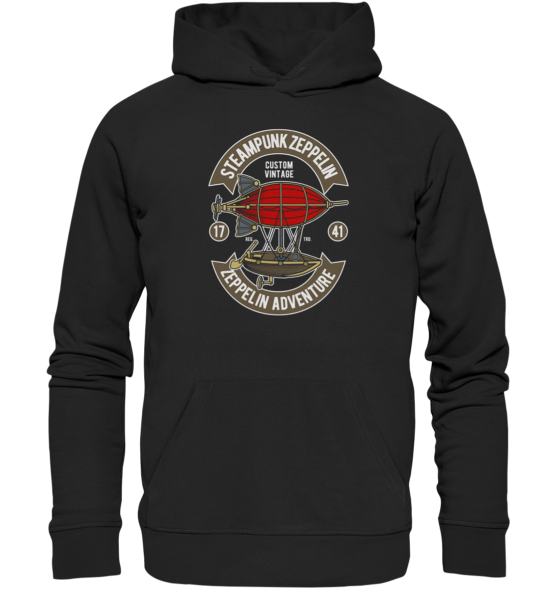 Steampunk Zeppelin - Organic Basic Hoodie