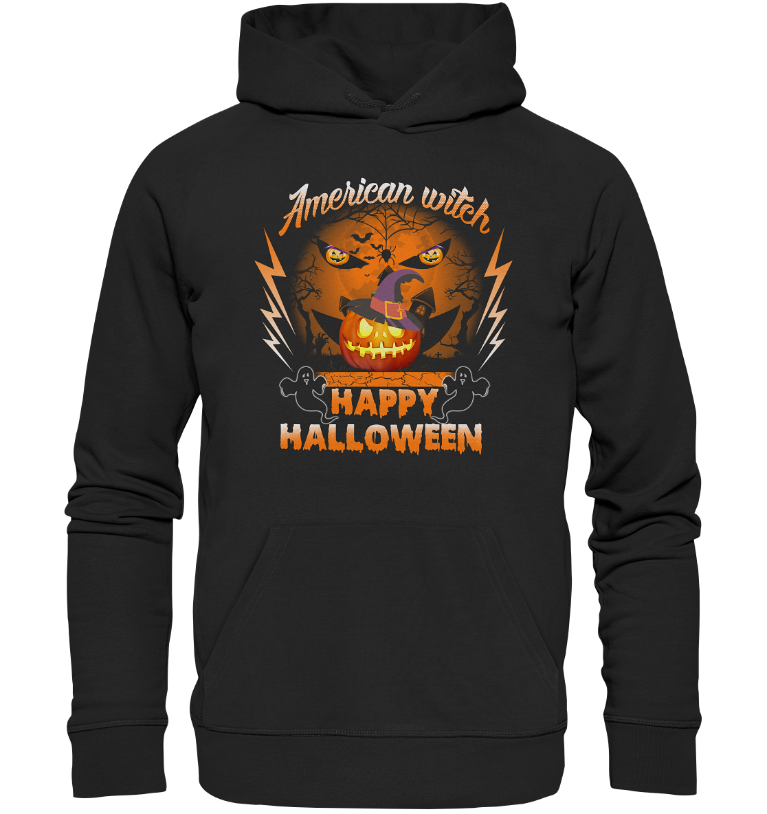 American Witch (Kürbis) - Organic Basic Hoodie