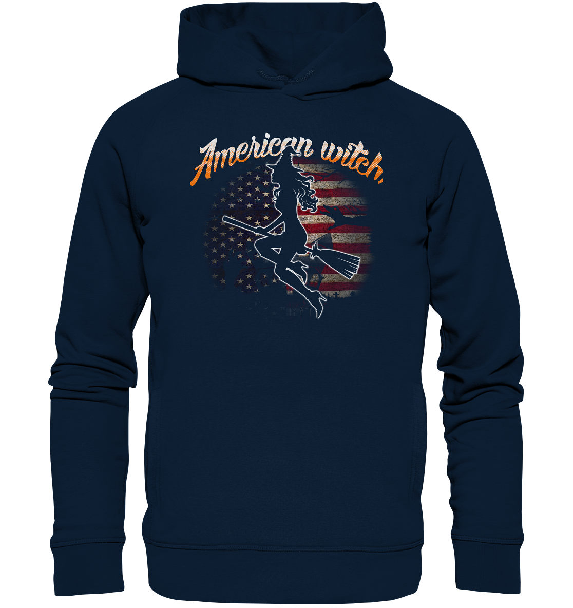 American Witch (Flagge) - Organic Fashion Hoodie