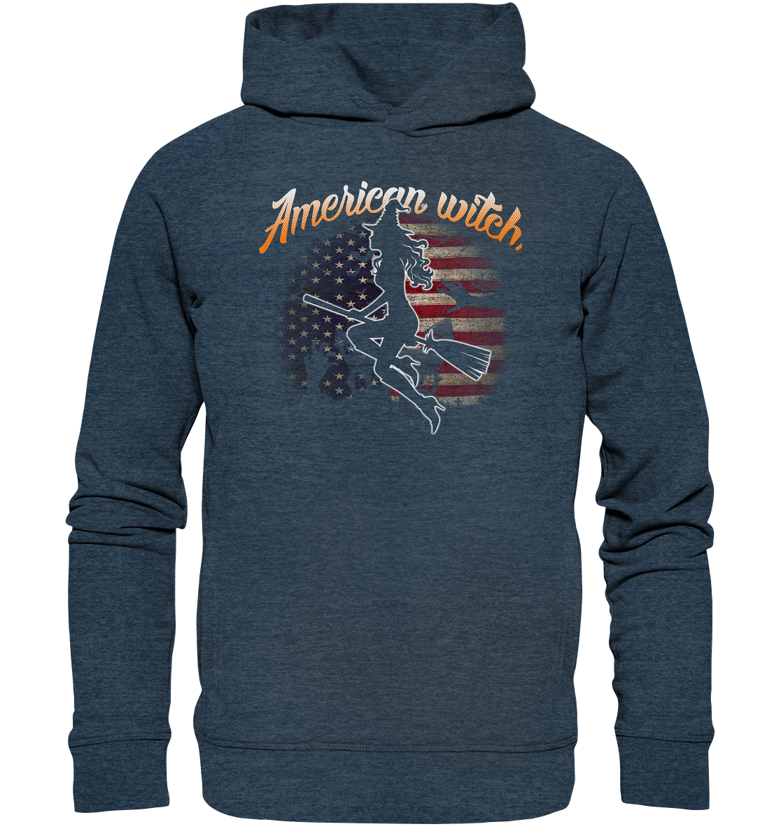 American Witch (Flagge) - Organic Fashion Hoodie